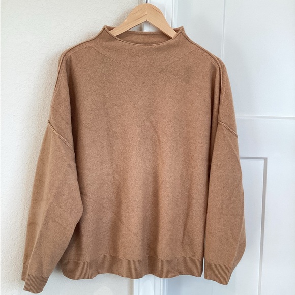 Pilcro Alani CASHMERE Mock-Neck Sweater Anthropologie